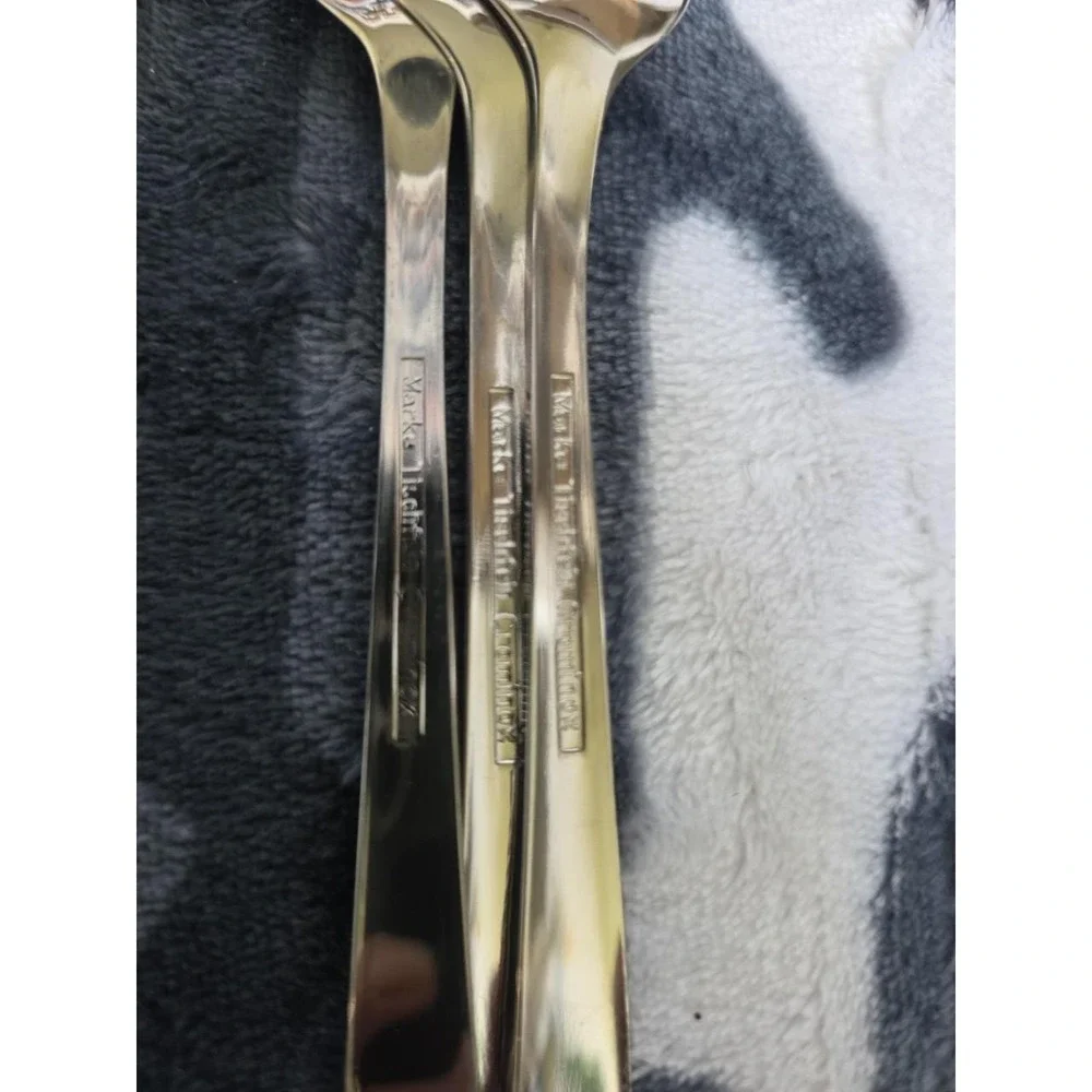 Marke Tischfein Crominox Stainless Square-End Ice Cream Spoon Set Of 12 Germany